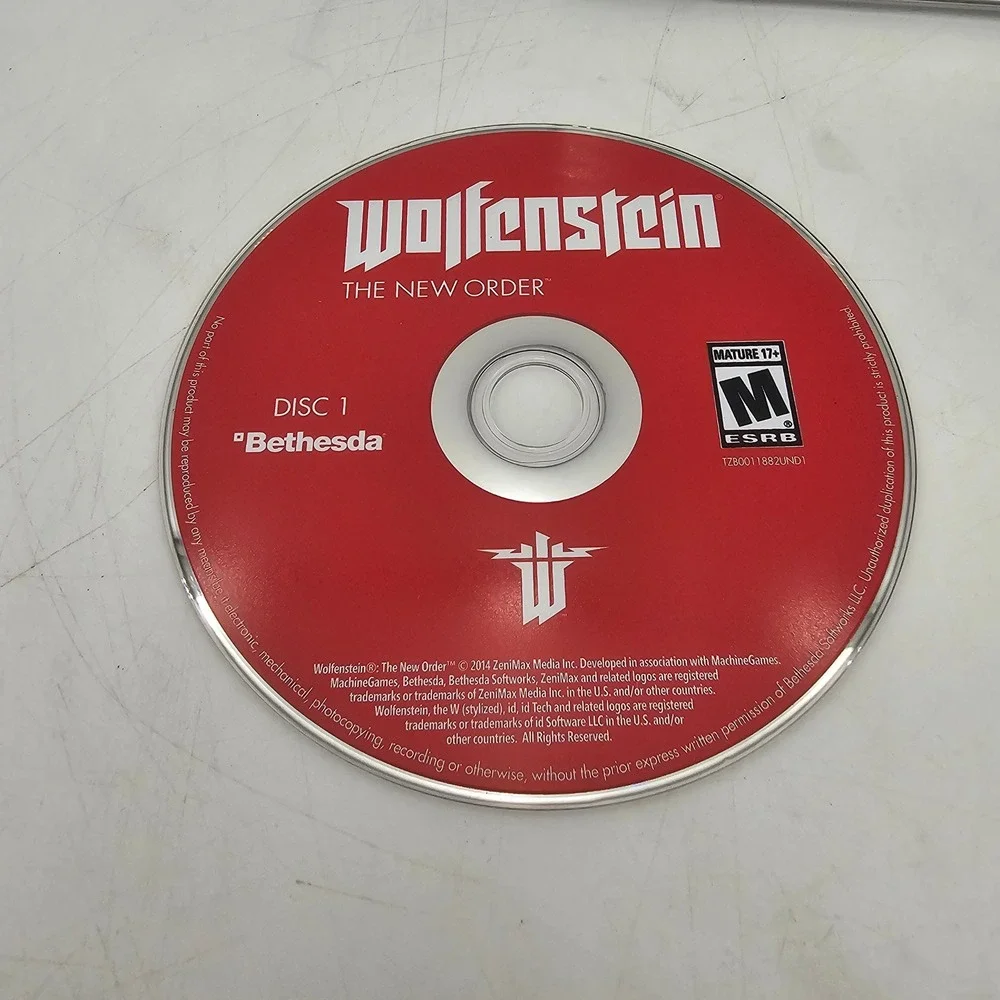 Wolfenstein The New Order and The Old Blood PC Game Bethesda 4 Disc Set